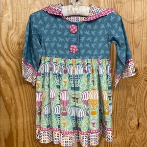 Jelly the Pug size (5) girls hooded dress